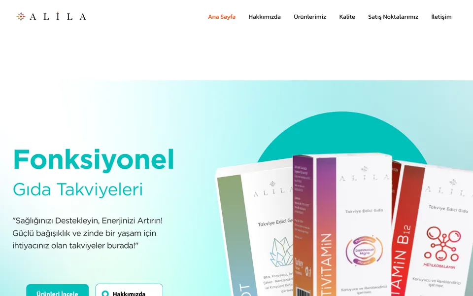 Alila web sitesi ekran görüntüsü